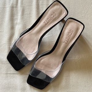 Schutz 7.5 Clear Slide Heel